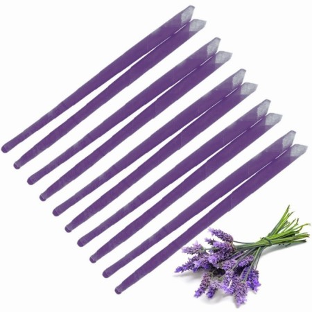 10 Velas de oído aromática lavanda