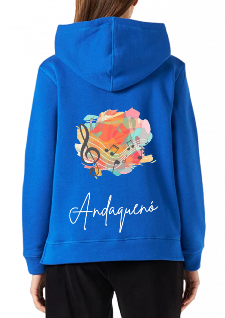 Hoodie Azul Unisex ANDAQUENO - Ref: 13634