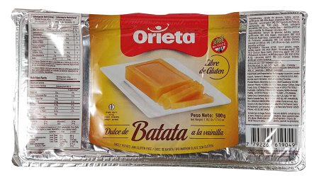 Dulce de Batata Vainilla Orieta 12 500g