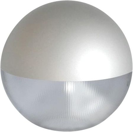 Recambio tipo Globo / Bola Farola Anticontaminación Diámetro 45CM Prismática Grabada pintado Gris parte superior para Exterior Urbanización Jardín Alu