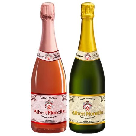 Lote de Regalo de Cava Brut Reserva + Cava Brut Rosado