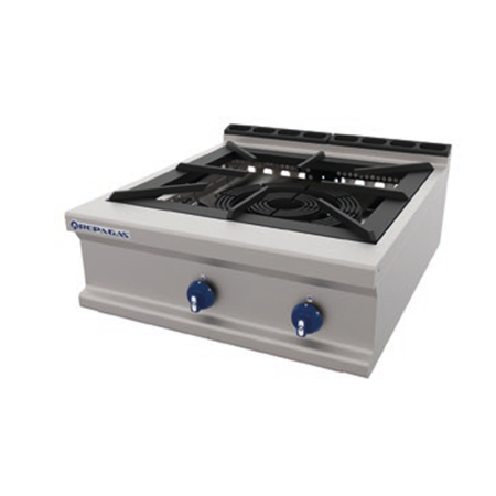 Cocinas a gas Serie 900 Gama modular y puente – REPAGAS - HPG-26/M