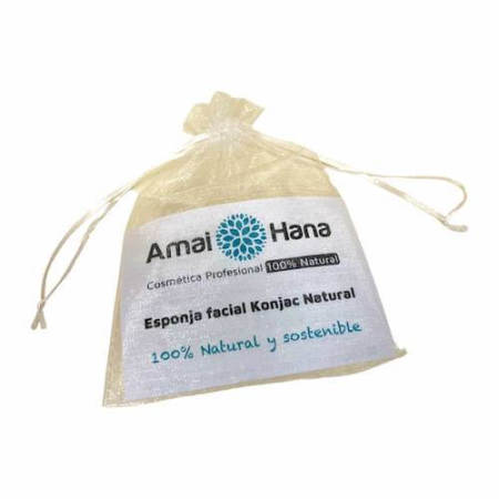 Esponja facial Konjac Natural