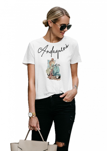 Camiseta mujer ANDAQUENO - Ref: 12269