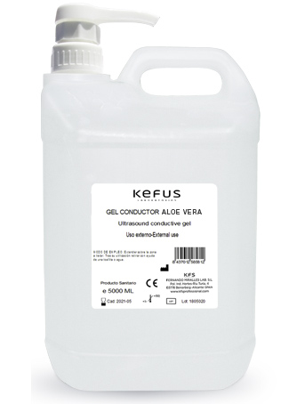 Gel Conductor de Aloe Vera Kefus Garrafa Rígida (5000 ml)