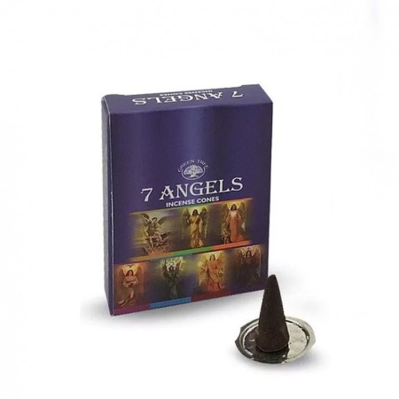 12 packs conos incienso Green Tree - 7 angeles