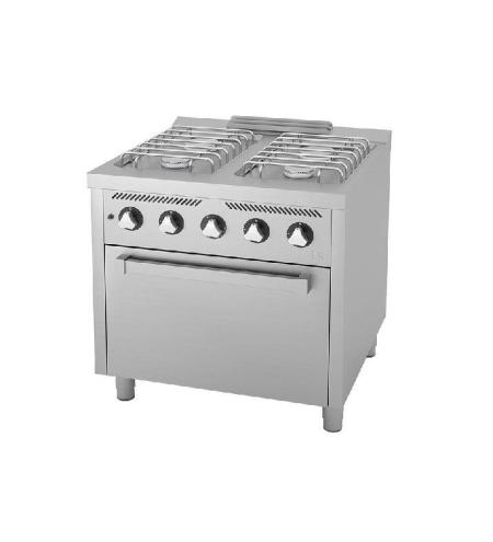 Cocina a Gas 4 Fuegos con Horno EC 800x750