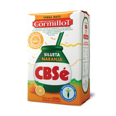 Yerba Mate CBSé Silueta con naranja Dr. Cormillot 500gr