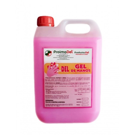 DEL Gel de Manos Rosa (5 Kg)