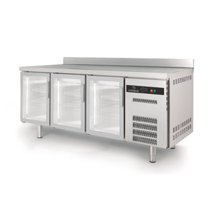 Mesa Snack refrigeración gama 600 – CORECO - TSRV-200-S Puerta de cristal