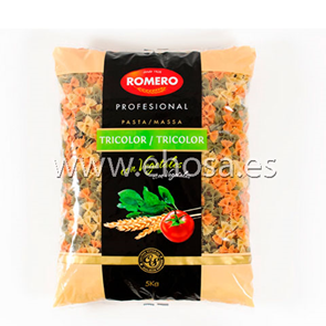 Farfalle Tricolor Romero(Saco 5 Kg)