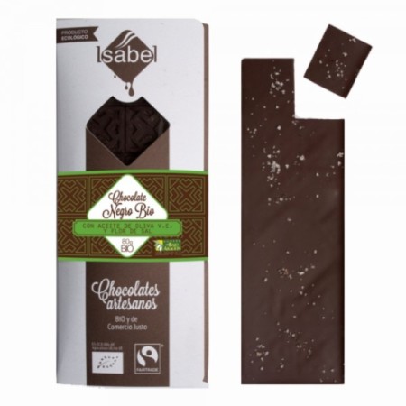 Chocolate Negro Bio Con Aceite De Oliva Y Sal