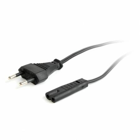 Cable de alimentación Gembird, Europlug-C7, 10A, 1.8m, negro