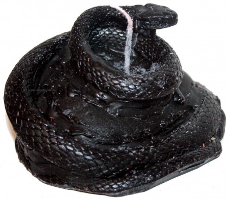 VELAS SERPIENTE ENRROLLADA NEGRA