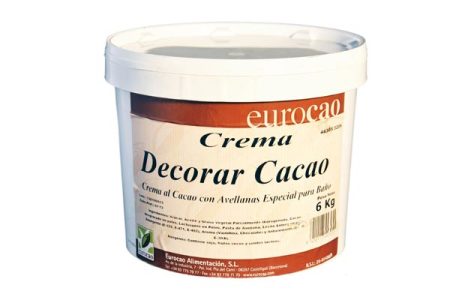 Crema de cacao para decorar