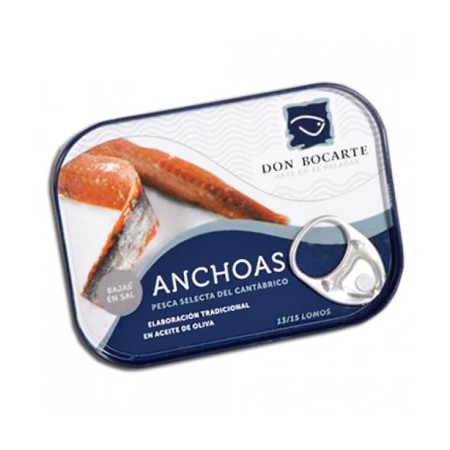 Anchoas Don Bocarte - Caja 12 uds (Doble Octavillo 85g-13F) 