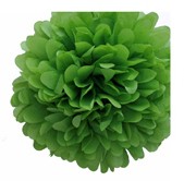 POMPON DE PAPEL DE SEDA 35 CM VERDE