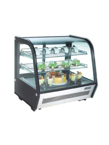 Vitrina expositora refrigerada 2 estantes de 120 litros