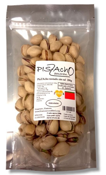 Pistacho tostado cáscara sin sal 200g / 400g / 1kg