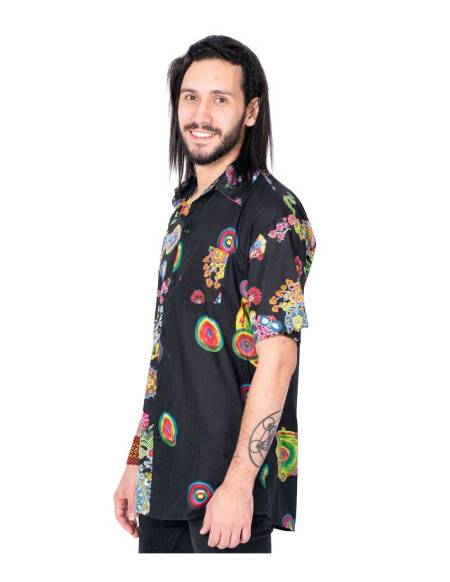 Camisa Flores Etnicas - M012