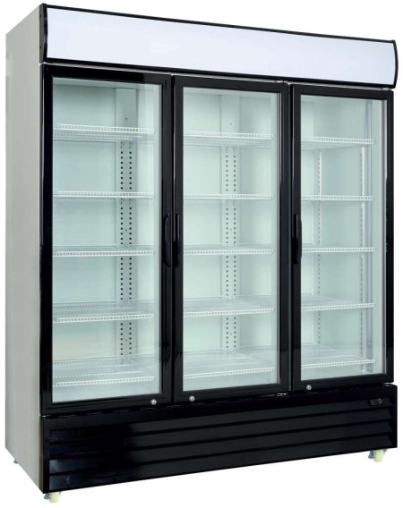 Armario Expositor Refrigerado 1600 litros 3 Puertas Batientes de Vidrio de 1720 x730 x2060h mm PEKIN CST1600