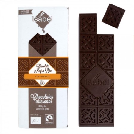 Chocolate Negro Bio Con Naranja