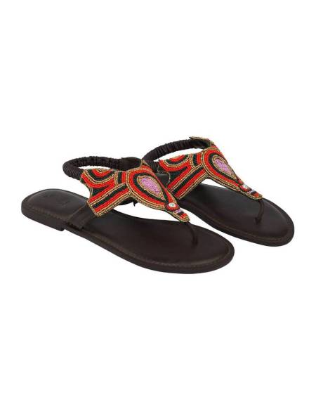 Sandalias Simil piel Marron - AO-12221