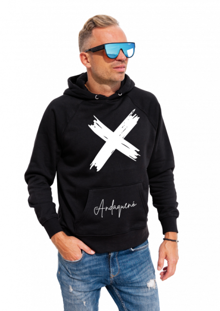 Hoodie Negro Unisex ANDAQUENO - Ref: 12468