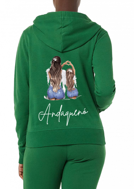 Hoodie Verde Unisex ANDAQUENO - Ref: 13542