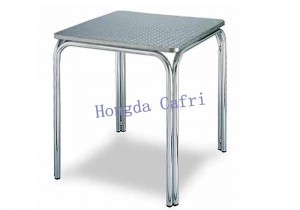 Mesa de exterior en acero inoxidable