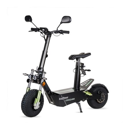 Patinete eléctrico Centauro matriculable con asiento y pantalla LCD XXL Verde