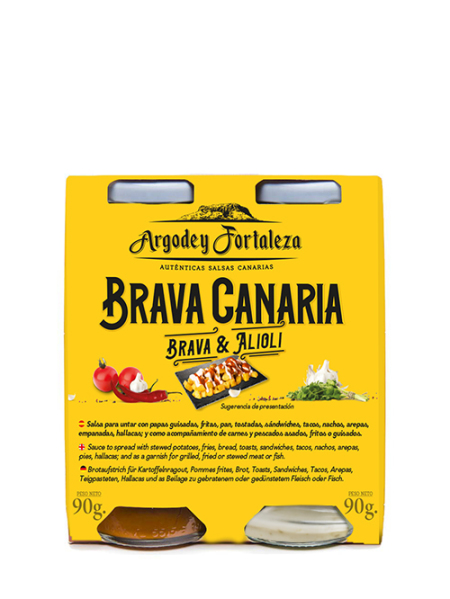 Pack Brava Canaria: Alioli & Salsa Brava 180g: 2udsx90g