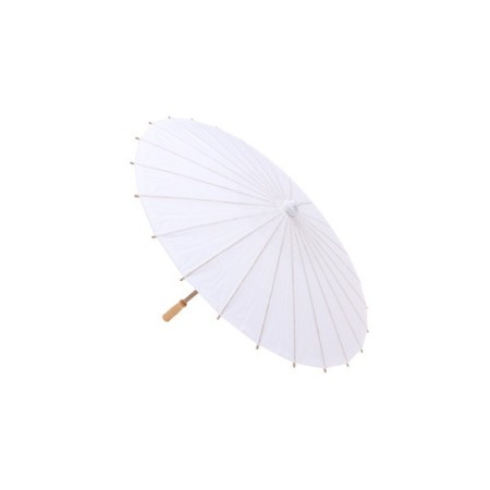 PARASOL PAPEL BAMBÚ BLANCO