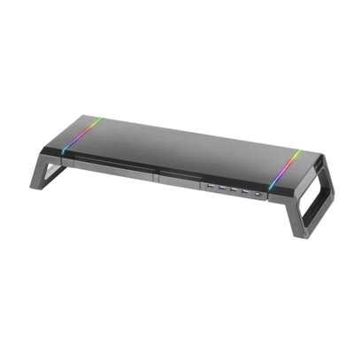 Soporte monitor mars gaming mgs premium rgb 4 x usb 3.0