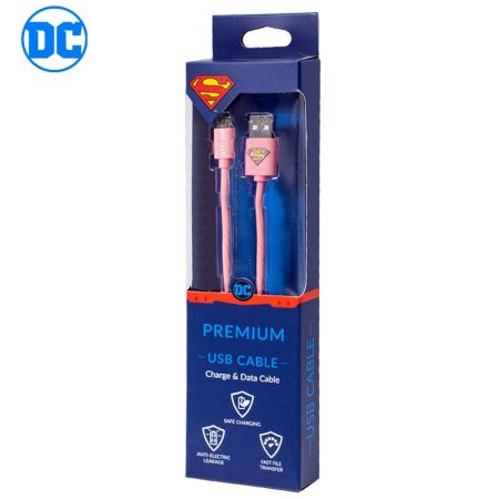 Cable USB Licencia DC Superman Universal Micro-USB