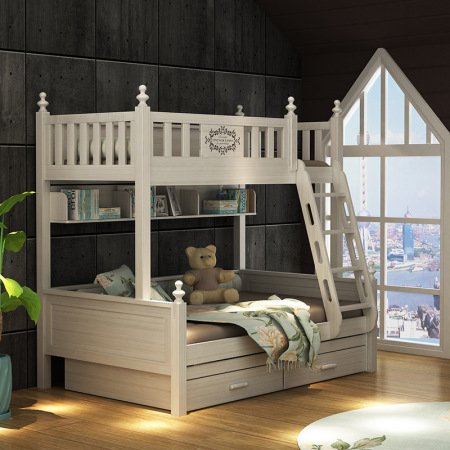 Cama Doble de Madera para Niños - Diseño de Alta y Baja