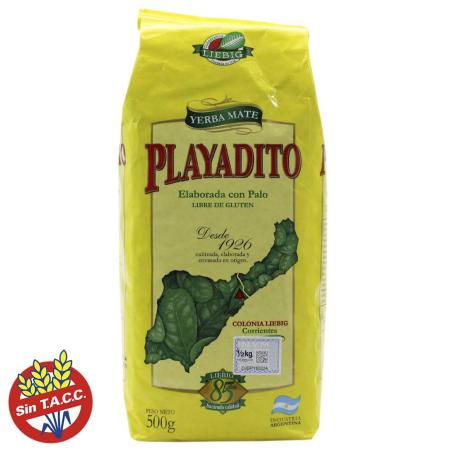 Yerba Mate Playadito Con Palo 500gr y 1 Kg