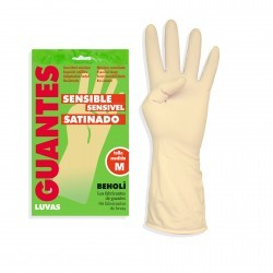 Guantes Goma Satinados (12 paq.) -M