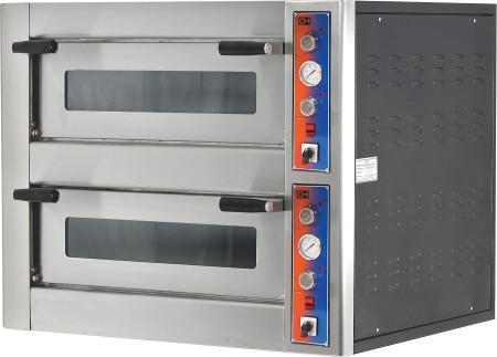 Horno Pizza Eléctrico capacidad 4 +4 pizzas diámetro 25 cm EMP4