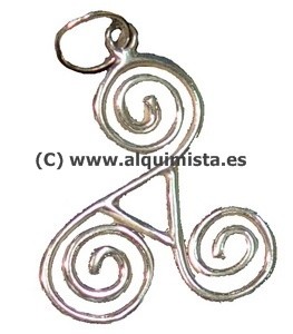 AMULETOS PLATA TRISQUEL ESPIRAL pequeño