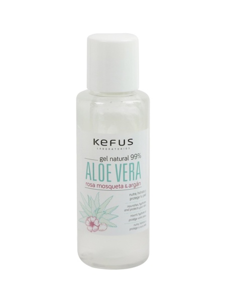 Gel de Aloe Vera Natural Rosa Mosqueta y Argán Kefus (100 ml)