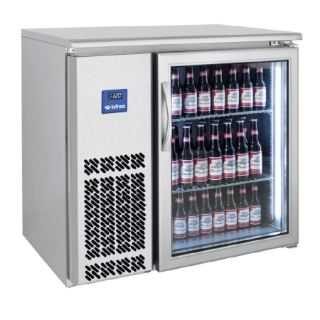 Frente Mostrador Refrigerado Serie Back Bar – INFRICO - ERV36IIGD (Puerta cristal)