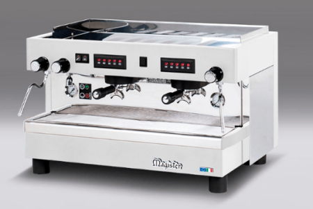 Cafetera electrónica profesional de 2 grupos Italiana.