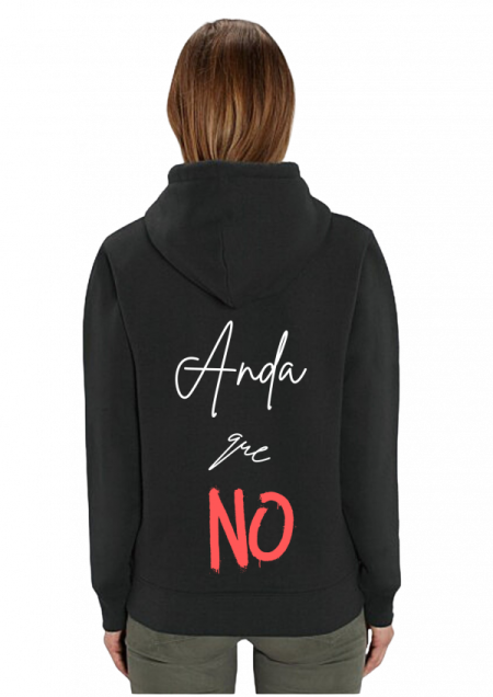 Hoodie Negro Unisex ANDAQUENO - Ref: 14069