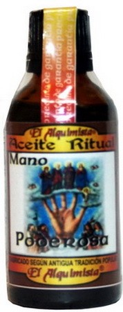 Mano Poderosa Aceite Ritual , para frenar el daño y la maldad