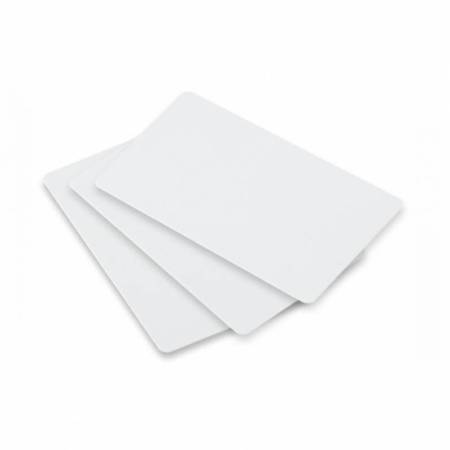 Tarjeta PVC Fargo UltraCard, adhesivo, CR80, blanco, 500 tarjetas