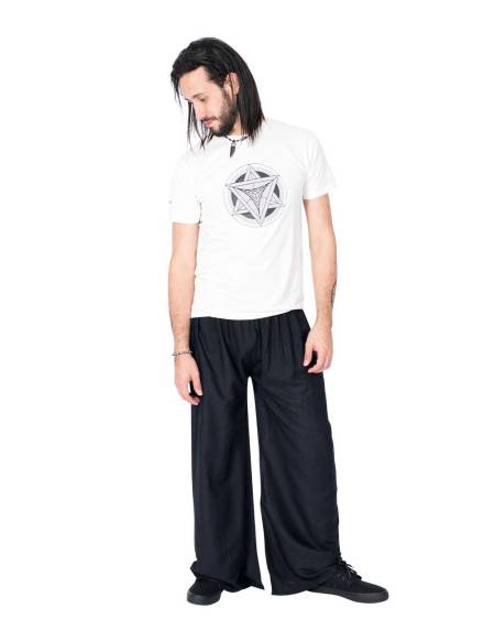 Pantalón Negro Ancho - HPA00052