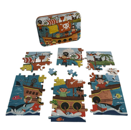 Puzzle de historias Piratas 120 pcs