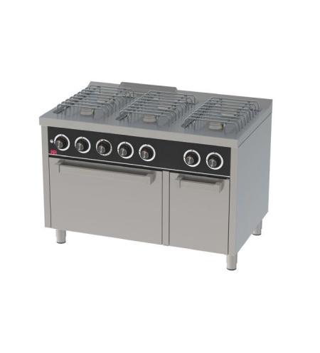 Cocina a Gas 6 Fuegos con Horno EC 1200x750