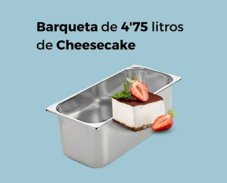 Barqueta 4,75 litros cheesecake